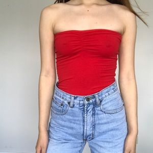 NWOT American apparel red body suit